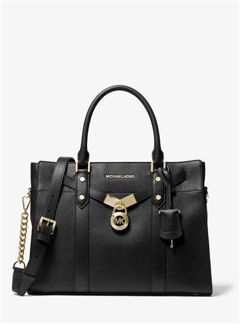 black michael kors hamilton bag|Michael Kors nouveau Hamilton bag.